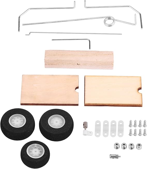KT DIY Fixed Wing Model Aircraft Landing Gear Wheel Universal Set of RC Accessories for Easy Landing Perfect for Beginners and Experts Lightweight with Exquisite