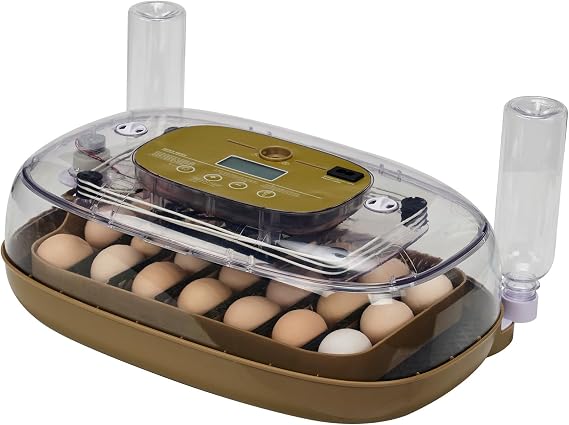 24 Egg Incubator, Fully Automatic 360 View Hatcher with Precise Digital Temperature & Humidity Control | Ideal for Hatching Chicken, Duck, Quail & Poultry Eggs