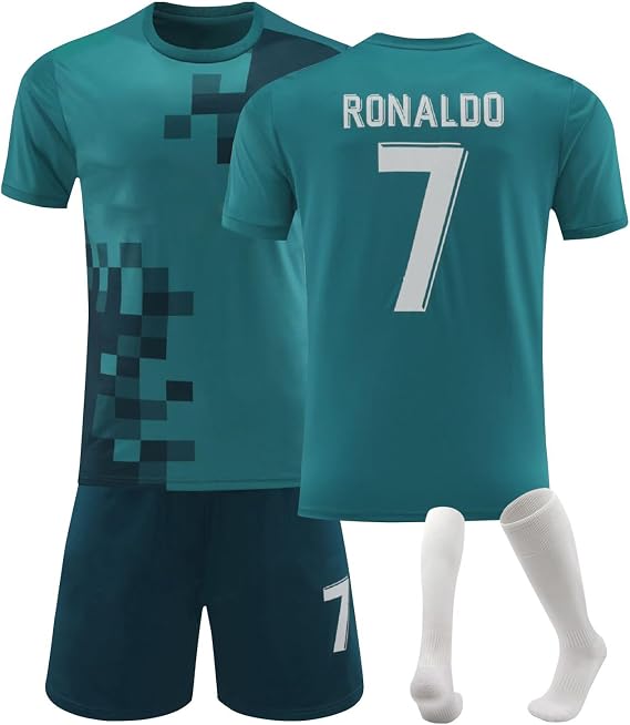C7 Football Jersey Home / Away Football Jersey Shorts Socks for Children/Adults No. 7 Football Jersey Tracksuit Boys Men