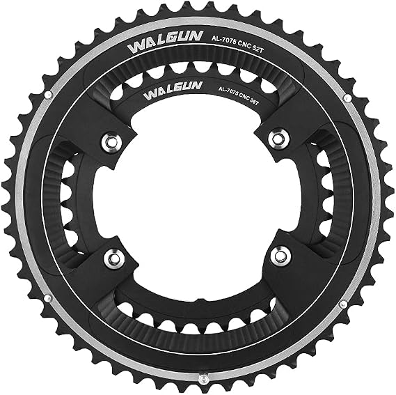 Double Round Road Bike Chainring 110BCD 4 Bolt 50T-34T 52T-36T 53T-39T 11 Speed CNC Bicycle Chain Ring