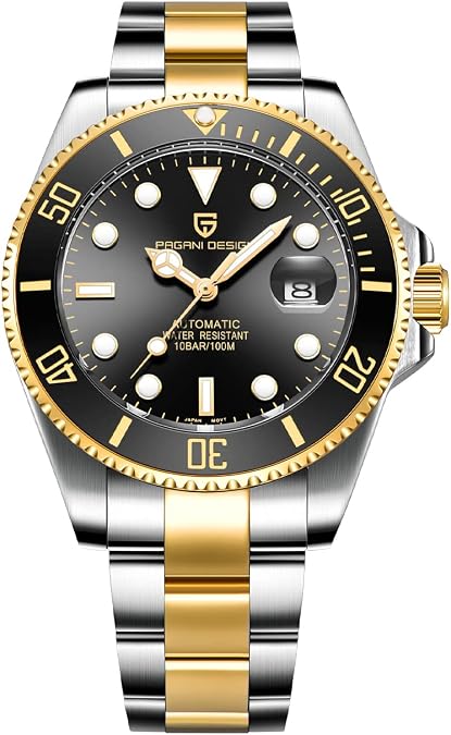Watches for Men Pagani Design 42MM Automatic Watch Mechanical Stainless Steel Waterproof Diving Watch