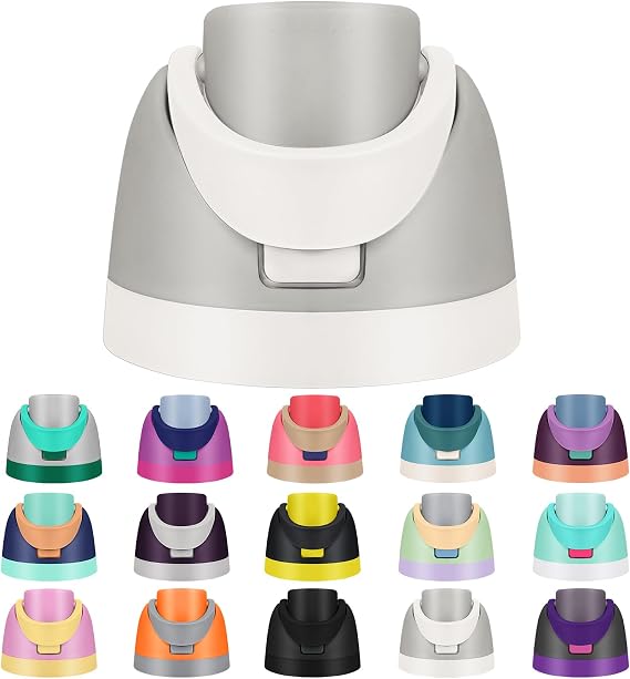 Replacement Lid for Owala Freesip - Fits 16oz, 24oz, 32oz, Bottles, Leakproof Cap, BPA-Free Water Bottle Accessory (gray white)