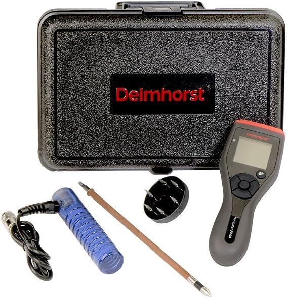 FX-20/P02 Digital Hay Moisture Meter Deluxe 18 Package/Includes meter, 324CAS-0112 carrying case, H-4 handle, 830-3 18 prod, and 831 windrow probe.