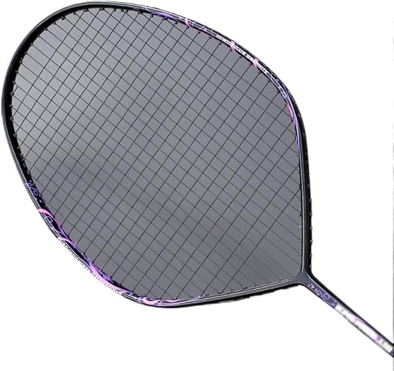 V-Shape Carbon Fiber Strung Badminton Rackets Ultralight 4U 80G Professional Training Offensive Racquet for Adult
