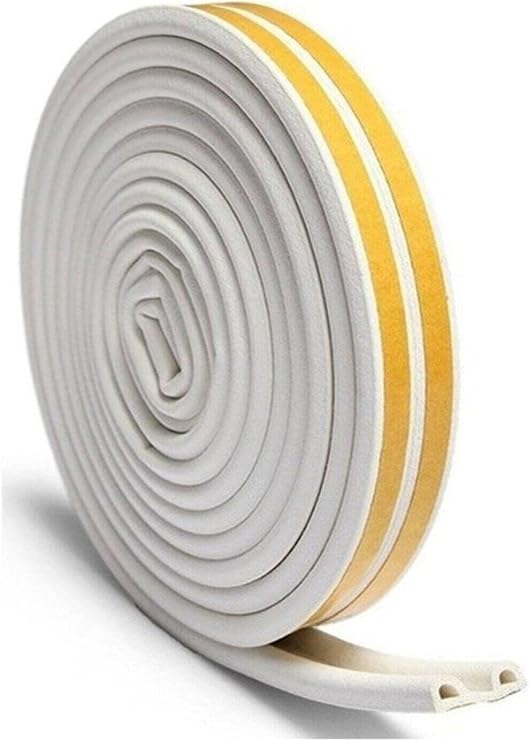Contacall Bondit Double Winding Rubber Door and Window Insulation Tape Wick 4X2 8 Meters White