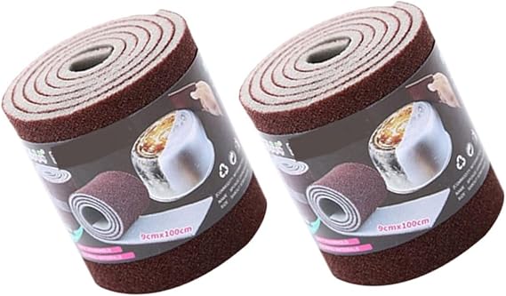Healifty Dish Washer Sponge Roll Nano Carborundum Kitchen Scrub Sponge Washable Reusable Cleaning for Dishes Pots Walls Tabletops 2 Rolls