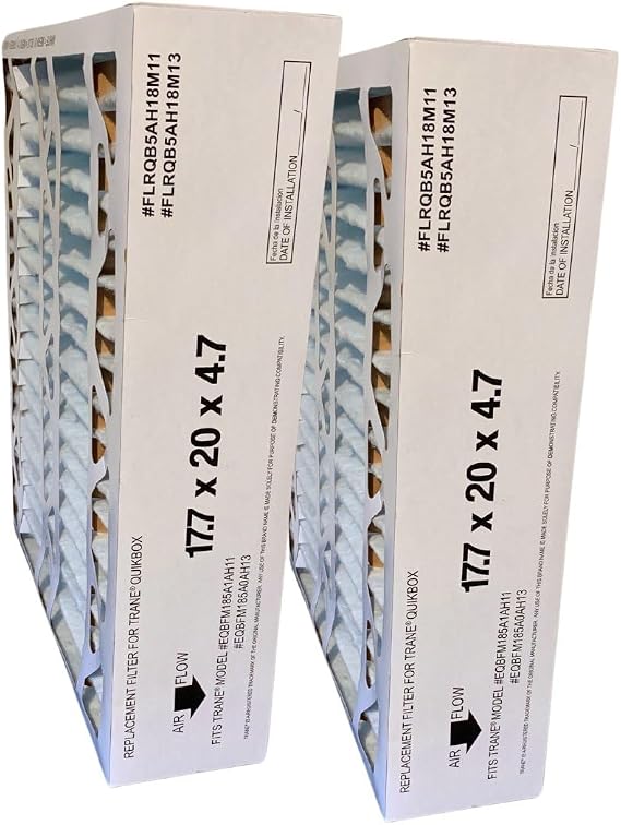 Atomic 17.7x20x4.7 Compatible for Trane Envirowise FLRQB5AH18M11 MERV 11 Filter - 2 Pack