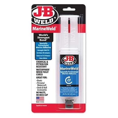 JB Weld MarineWeld 50172UK - Carded 25ml Resealable Syringe
