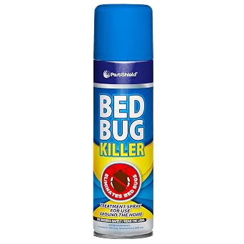 Pestshield Bed Bug Killer Spray | Eliminate Bed Bugs & Fleas in the Home - Bedroom Treatment Spray 200ml Aerosol