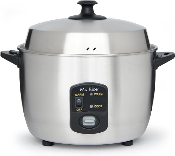 Sunpentown SC-889 10-Cup Stainless-Steed Rice Cooker and Steamer