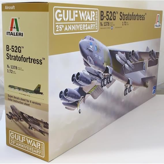Italeri ITA1378S 1/72 B-52G Strat Fortress Toy, Grey