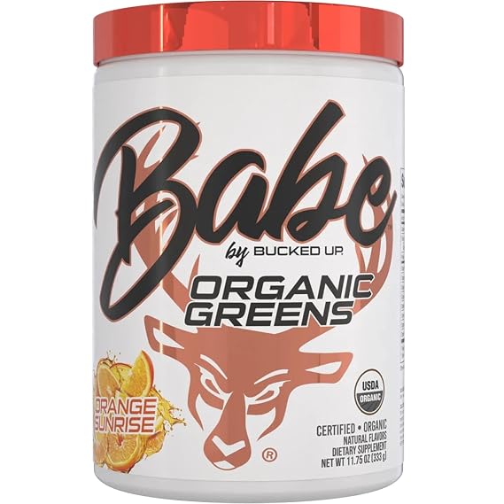 Greens Superfood Powder Orange Sunrise| 8 Most Essential Mixed Greens| Certified 100% Organic | Chlorella, Spinach, Kale, Spirulina, Alfalfa, Broccoli, Wheat Grass, Barley Grass | 30 SERV | 11.75 OZ