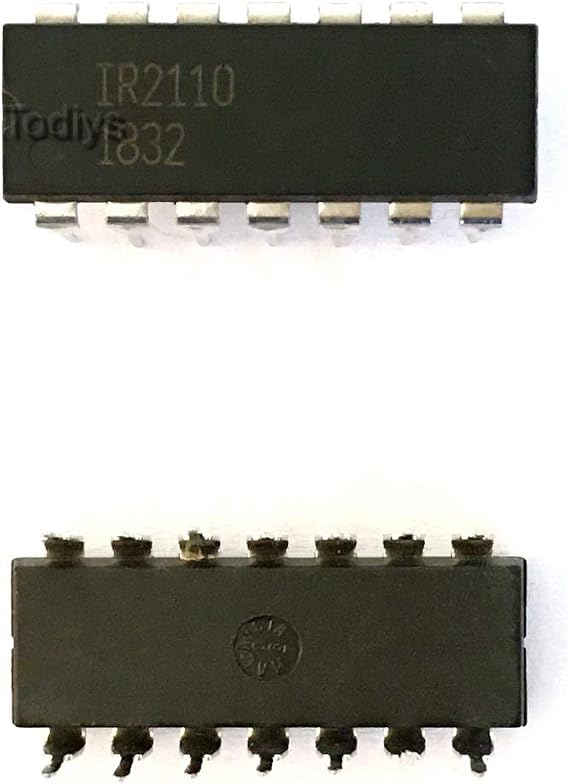 10Pcs IR2110 IR2110P DIP-14 High and Low Side Dual Driver IC Chip IR2110PB | Substitute for IR2110PBF