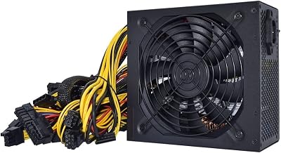 2000W 2400W 2600W 180V-240V ATX ETH Mining Bitcoin Power Supply 95% Efficiency Support 8 Display Cards GPU for BTC Bitcoin Miner2000W and Cable