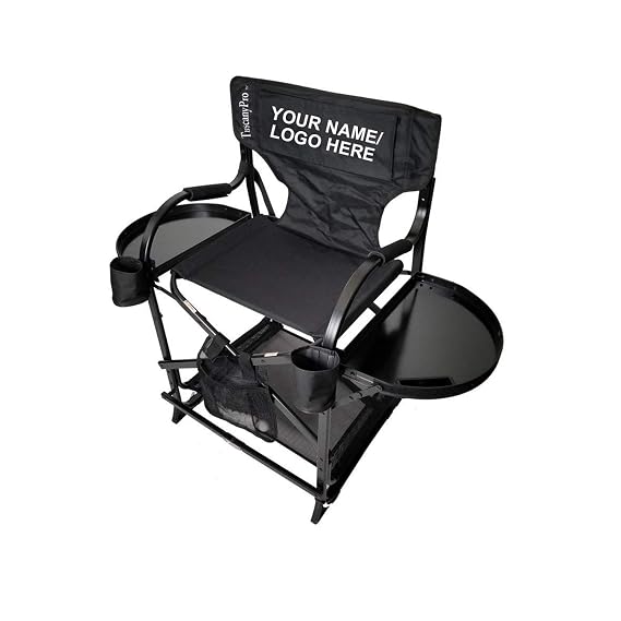 Portable Hairstylist Chair - Perfect for Salons, Movie Sets and More - Italian Design - 22" Seat Height - Name/Logo Imprinted