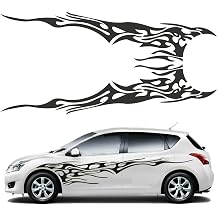 Car Body Side Decals for Chevrolet Silverado EV, Self-Adhesive Racing-Style Side Stripes, Car Body Door Side Waistline Sticker Decals, Car Body Side Decorative Accessories