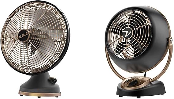 Vornado Silver Swan Alchemy and VFAN Petite Alchemy Vintage Fans, Gunmetal