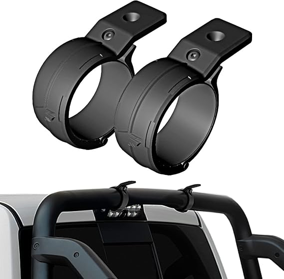 KEKO - LED Light Bar Mount Brackets - 2 Pack - Carbon Steel - Black - Wall Mount