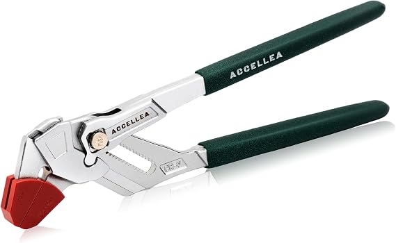 10-Inch Pliers Wrench, Tongue and Groove Pliers with 2 Types Jaw Protectors