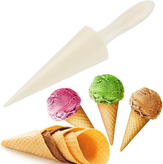 2Pcs Ice Cream Cone Maker Tool, Non-Stick ABS Roller