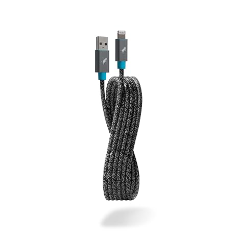 Nimble POWERKNIT Flex USB-A to Lightning Cable (2M/6.6FT), MFi Certified