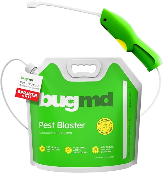 BugMD Pest Blaster Reusable Mixing Pouch and Automatic Sprayer