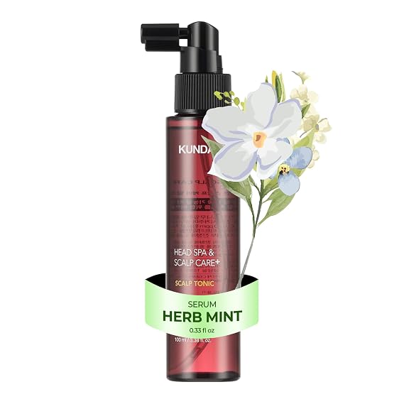 KUNDAL Root Enhancer Caffeine Scalp Tonic, [Herb Mint], 3.38 Fl Oz