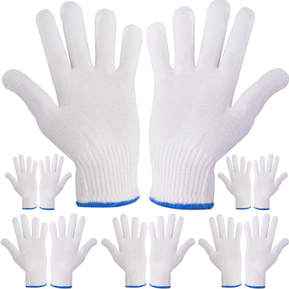 Work Gloves Hand Working Gloves Safety Grip Protection Work Gloves Men Women BBQ Thicker Knitted Cut Repair Gloves
