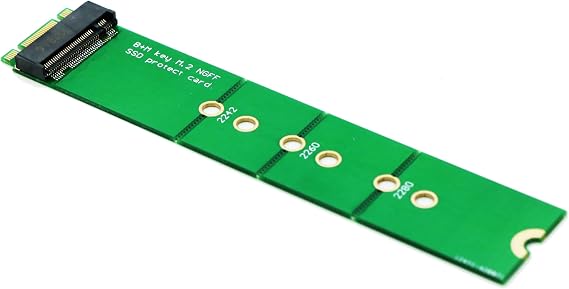 Sintech NGFF SATA 2242 to 2280 Extension Card or M.2 NVME PCIe M-Key 2242 PCIe 4X SSD as B+M Key PCIe 2X 2280 Adapter Card