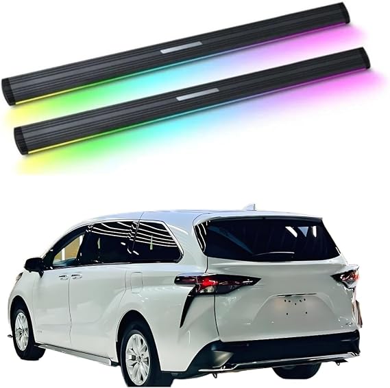Electric Running Boards with Lights Compatible for Toyota Granvia(Long Panel)2022-2025,Retractable Power Side Steps for Trucks & SUVs,Durable Aluminum Step Bars