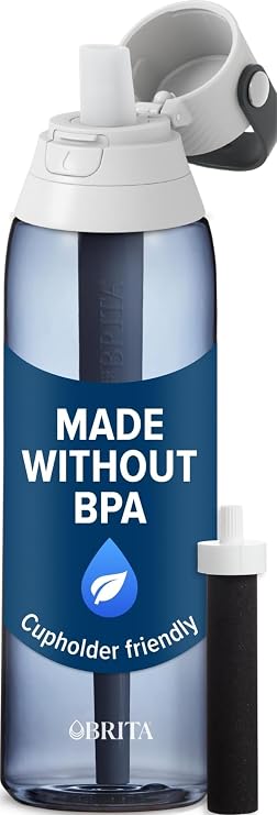 Brita 36386 Premium Water Filter Bottles, 26oz, Night Sky