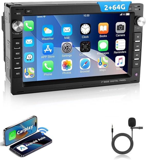 ESSGOO Android 15 2+64G Car Radio Wireless Carplay Android Auto for VW