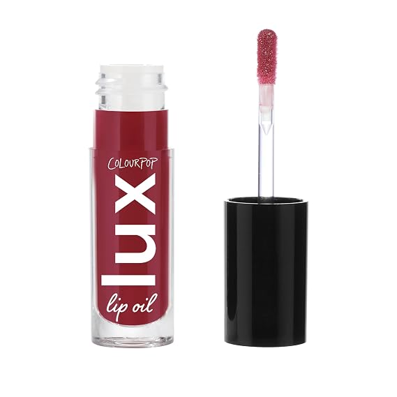 ColourPop x Twilight Lux Lip Oil - Hydrating, Sheer Tinted Oil Formulated with Antioxidant-Rich Chamomile Extract & Calendula Oil - Non-Greasy, Nourishing Red Lip Oil - Bells (0.16 oz)
