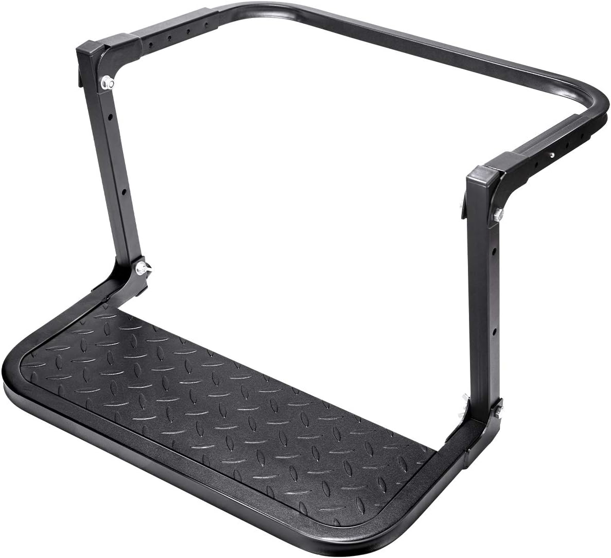 AA Products Folding Heavy Duty Tire Steps for Pickup Truck, SUV and RVs Adjustable Tire Mounted Auto Step Fits Any Tire from 9'' to 13'', Rated up to 300 lbs