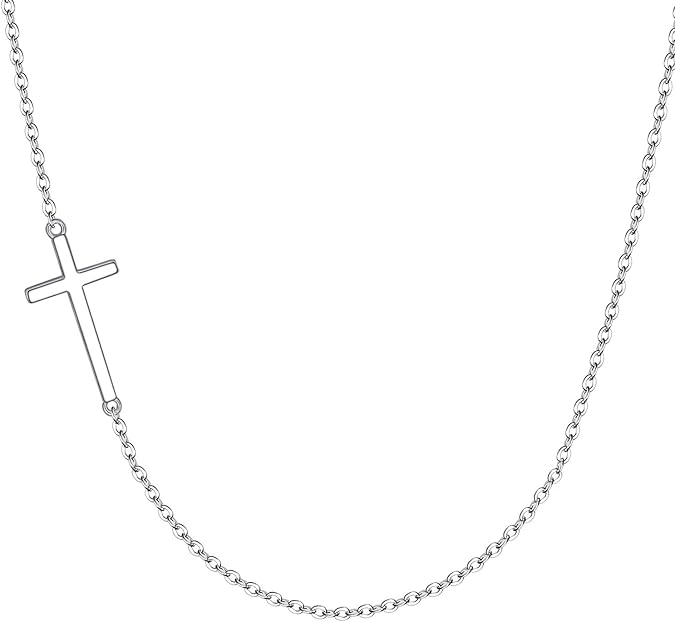 Small Cross Pendant Necklace for Women Simple Cross Necklaces Mothers Day Birthday Gifts for Women