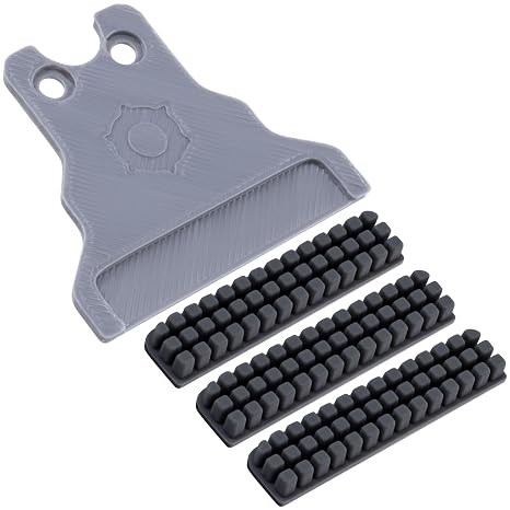 3D Printer Nozzle Cleaning Kit, Soft Silicone Replacement Nozzle Cleaning Brush with Bracket, Flexible 3D Printer Nozzle Cleaner Accessories for Creality K1/ K1 Max - 1 Set, Gray