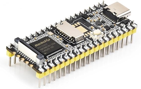 Waveshare LuckFox Pico Linux Micro Dev Board Based on RV1103 Chip, Integrate ARM Cortex-A7/RISC-V MCU/NPU/ISP Processors, Support MIPI CSI, GPIO, UART, SPl, I2C, USB Interfaces (with Header)