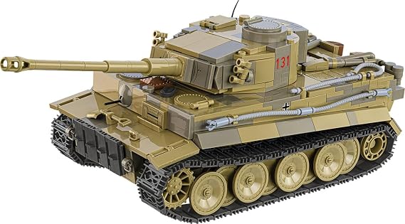 COBI Historical Collection WWII Panzer VI Tiger 131" Building Set, 1275 Pieces