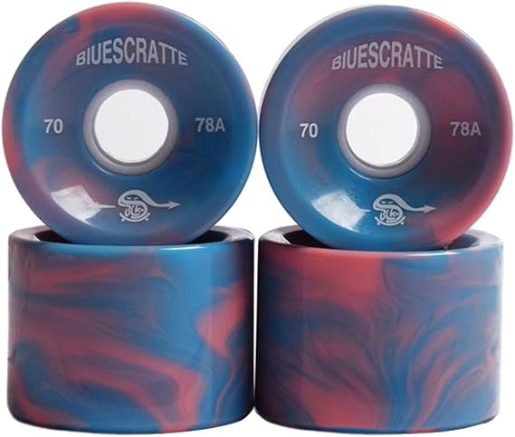 4pcs/Pack 70mm Longboard PU Wheel Replacement Skateboard 78A Hardness Wheels Cruising Wheel ABEC- Outer Cover