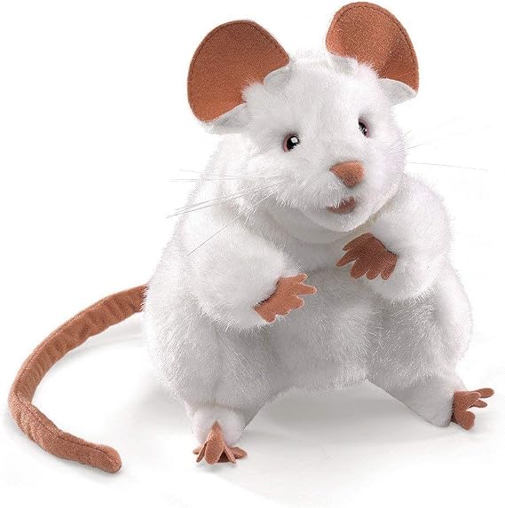 Folkmanis, Puppet Mouse White