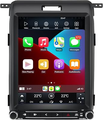 AWESAFE [4GB64GB] for Ford F150 Radio Upgrade 2013 2014, Android 13 8 core T Style 12.1 inch Touch Screen Radio with Carplay Android Auto AMFM DSPWiFiSteering Wheel Control