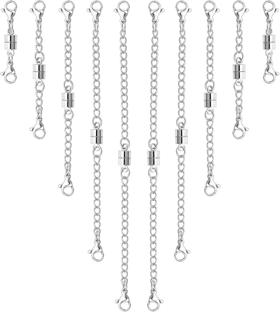 OHINGLT Necklace Extender with Magnetic Clasp Chain Extenders for Necklaces