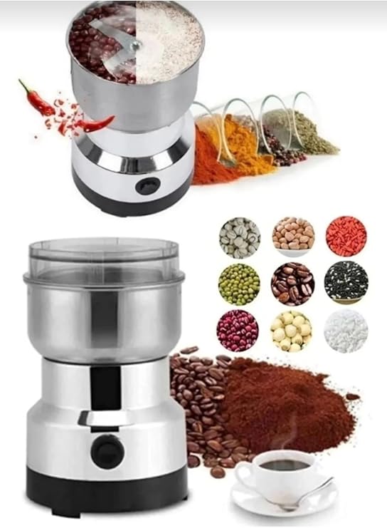 Elektrikli Kahve Baharat Öğütücü, Paslanmaz Çelik, 150 Watt, Bıçaklı, 250 ml