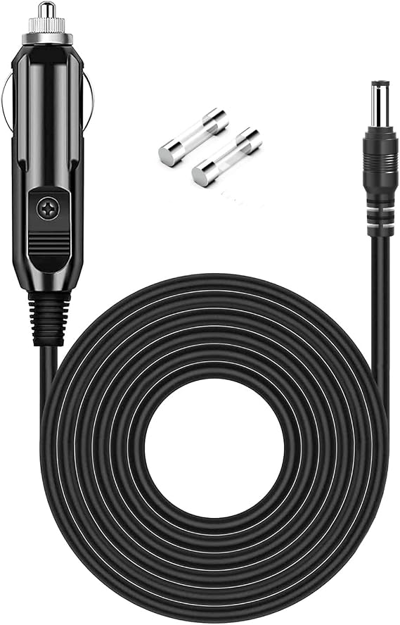 12V/24V DC Car Charger Cable Compatible Westinghouse iGen160s,DARAN YOUYO R100,Rockpals/AIM Tom/EnginStar/SinKeu/FlashFish/CHAFON Portable Power Station Solar Generator DC Power Cord