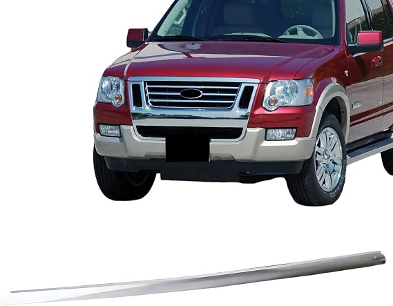 CarPartsDepot Hood Panel Molding Trim Compatible with 06-10 Ford Explorer | Front replacement part for your vehicle, Verify Vehicle Fitment Before Purchase, FO1235105