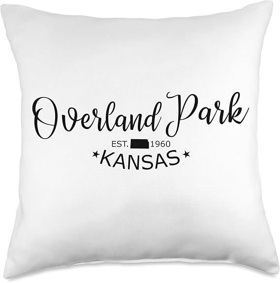 Overland Park Kansas Shirt Classic Overland Park KS US City Throw Pillow