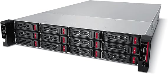 BUFFALO TeraStation 51220RH 12-Bay Business Rackmount NAS 144TB (12x12TB) with Hard Drives Included RAID iSCSI Network Storage File Server