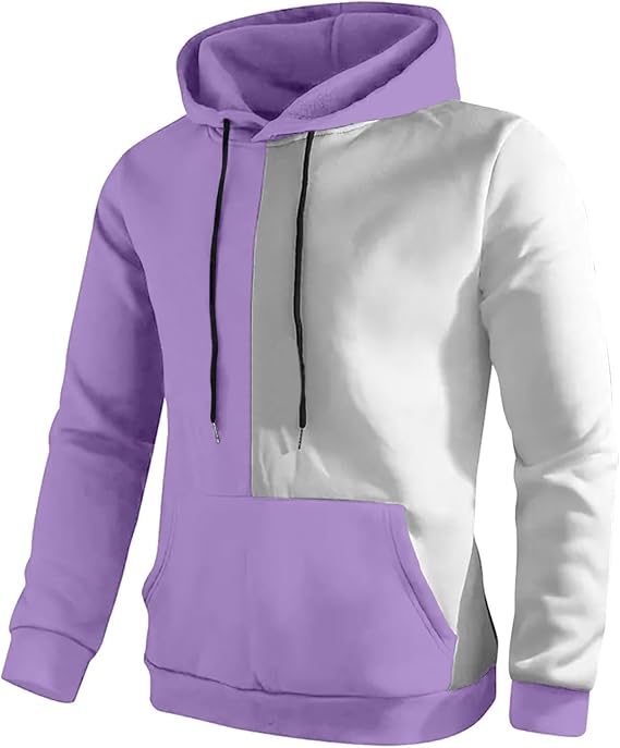 Men's Fashion 3D Casual Part Print Hooded Pullover Long Sleeve Drawstring Hooded Sweater Tops Outdoor Warm