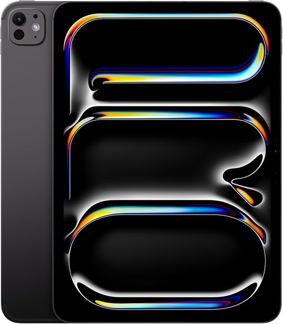 Apple iPad Pro 11-Inch (M4): Built for Apple Intelligence, Ultra Retina XDR Display - Nano-Texture Glass, 2TB, 12MP Front/Back Camera, LiDAR Scanner, Wi-Fi 6E + 5G Cellular, Face ID Space Black