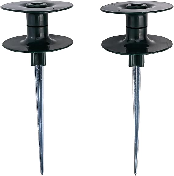 Garden Hose Roller Guide with Smooth Resin Wheel and Zinc Spike for Protecting Plants and Easy Watering Setup, 2pcs(2pcs)